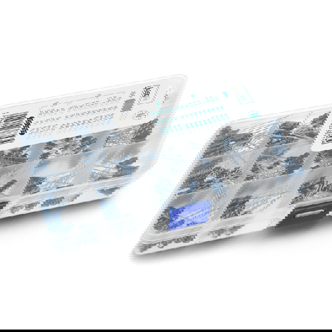 Zestaw kondensatorów elektrolitycznych THT - 200szt. - justPi